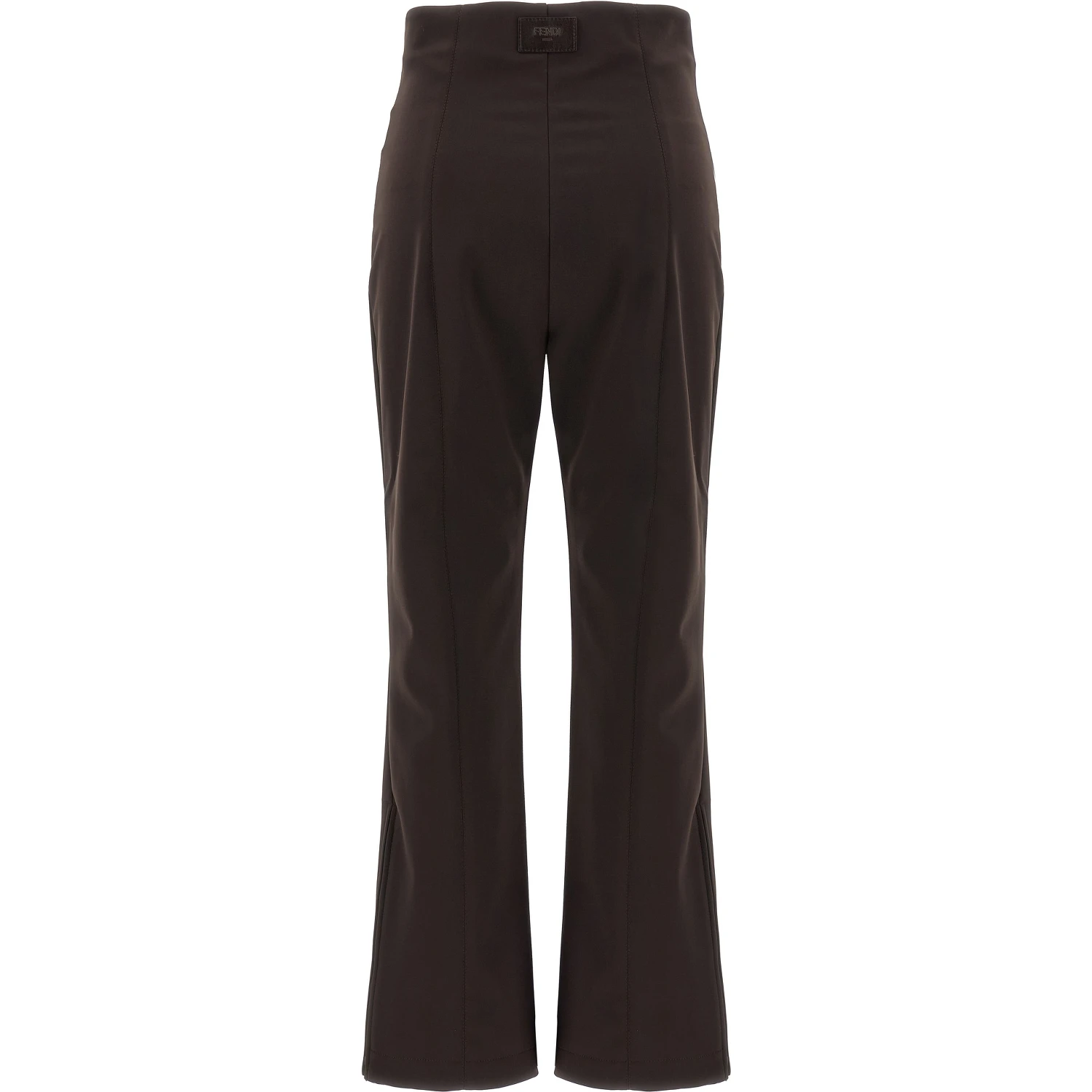 Brown Polyamide Athletic Pants