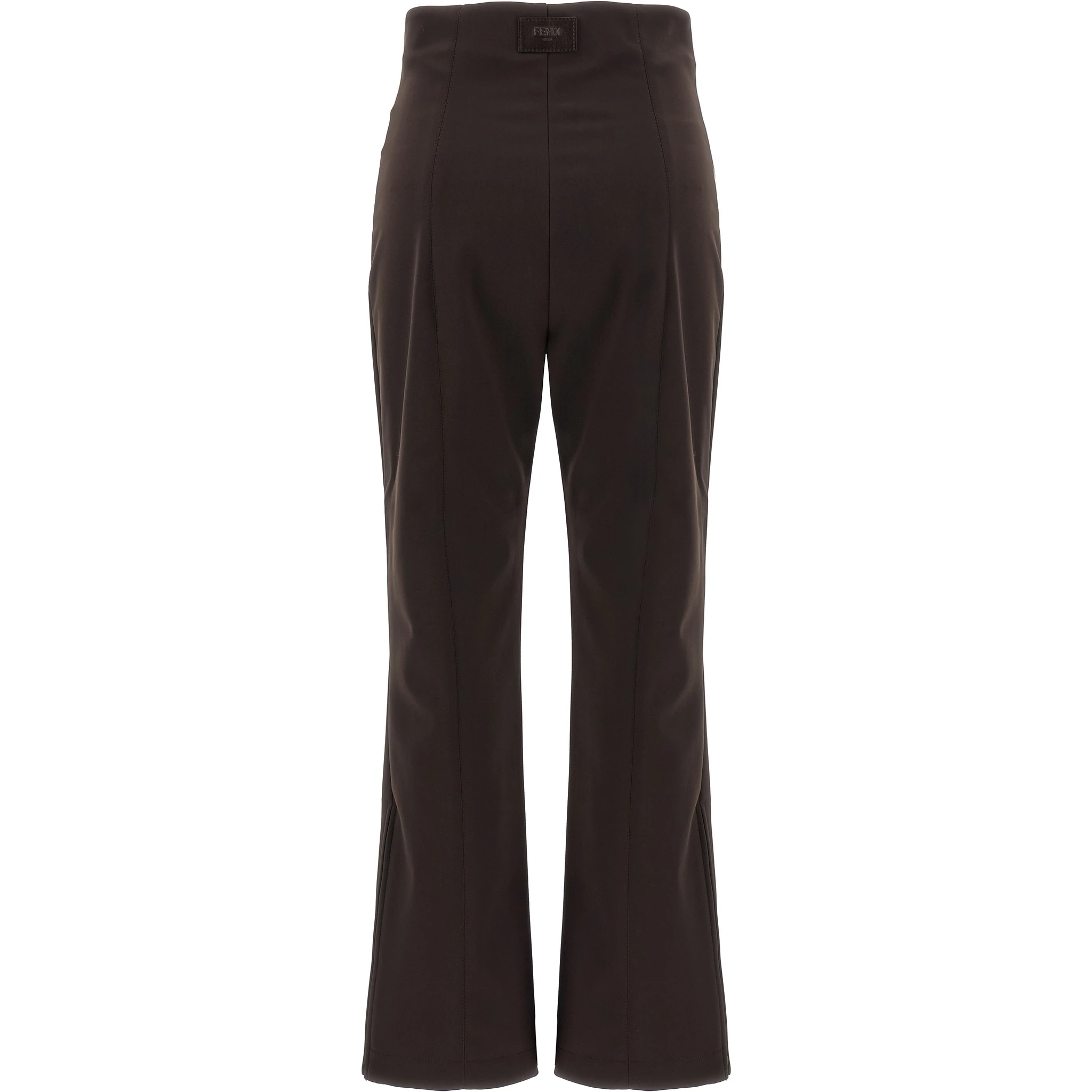 Brown Polyamide Athletic Pants