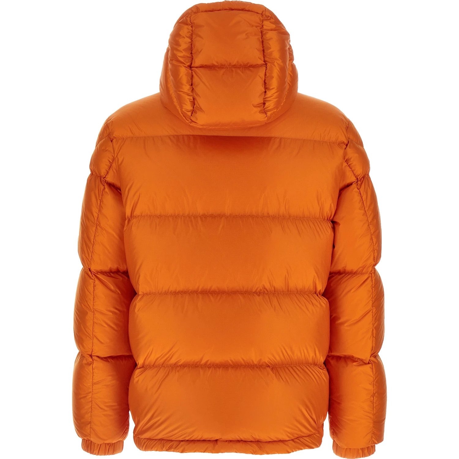 Orange Polyamide Full-Length Jacket