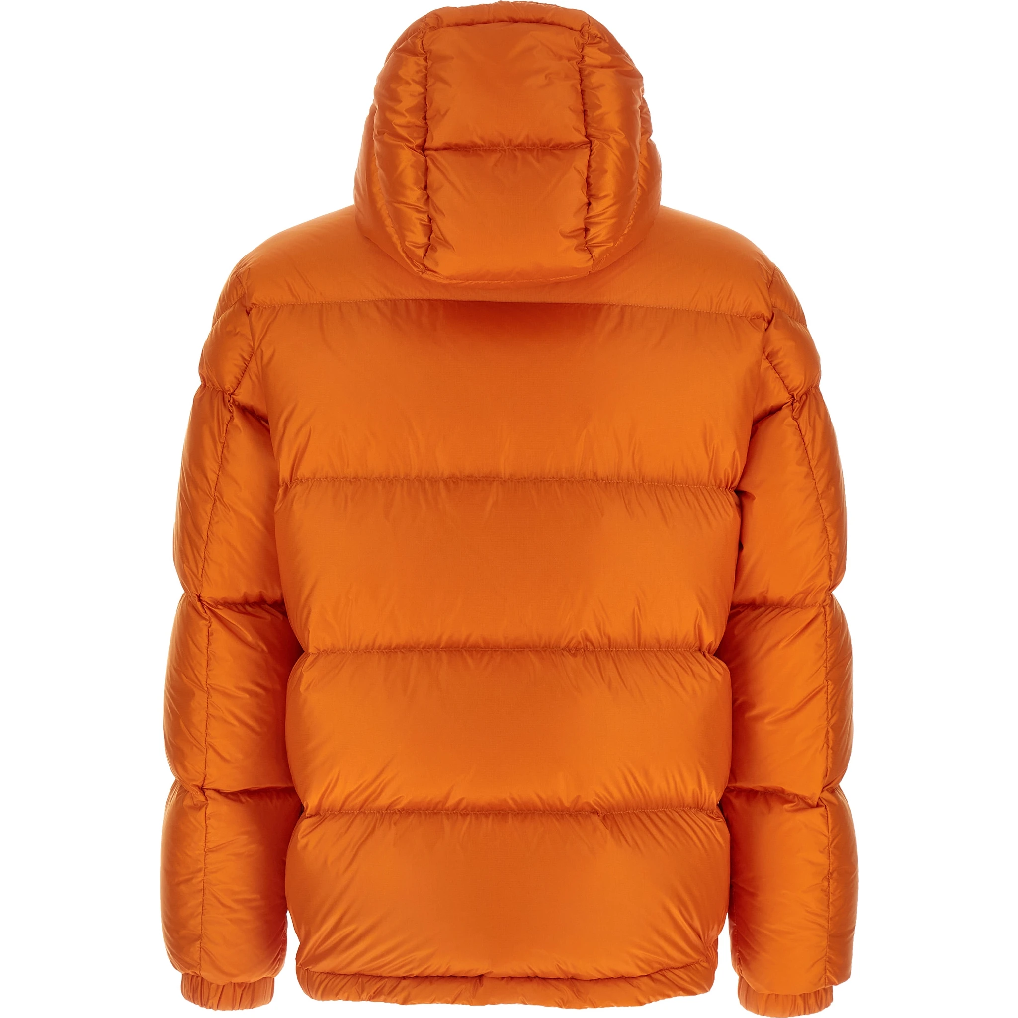 Orange Polyamide Full-Length Jacket