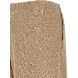 Beige Cashmere Casual Pants