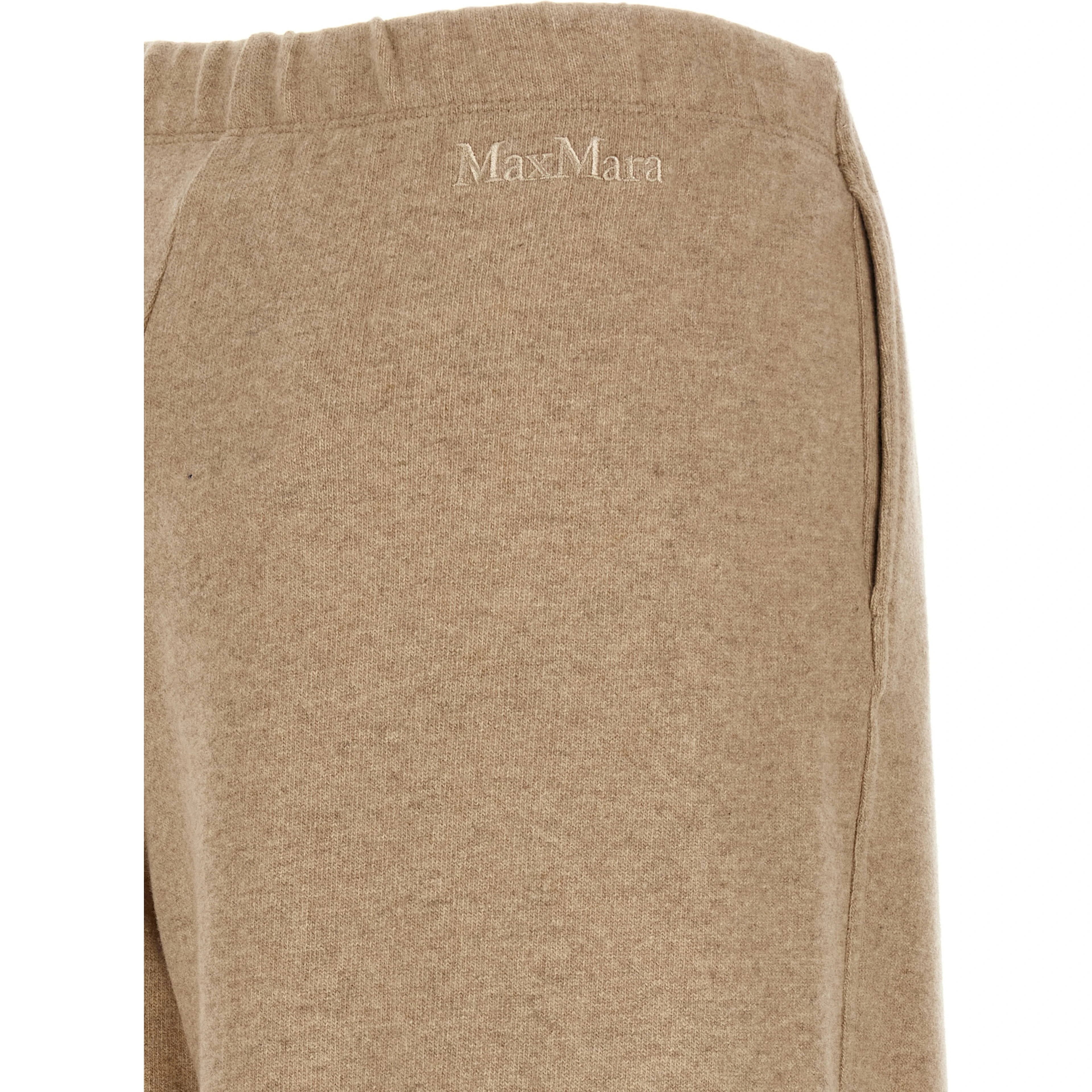 Beige Cashmere Casual Pants