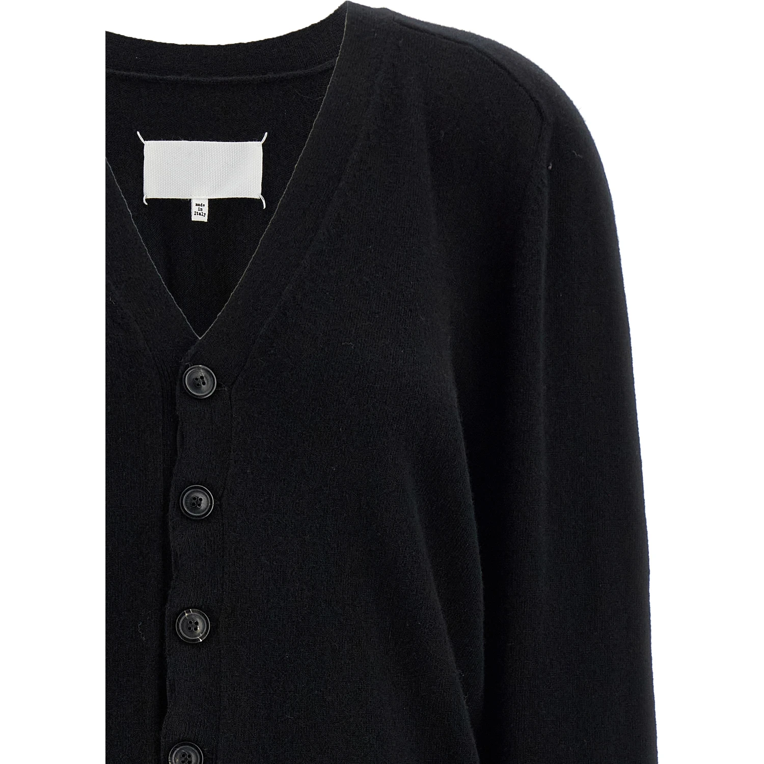 Black Wool Cardigan