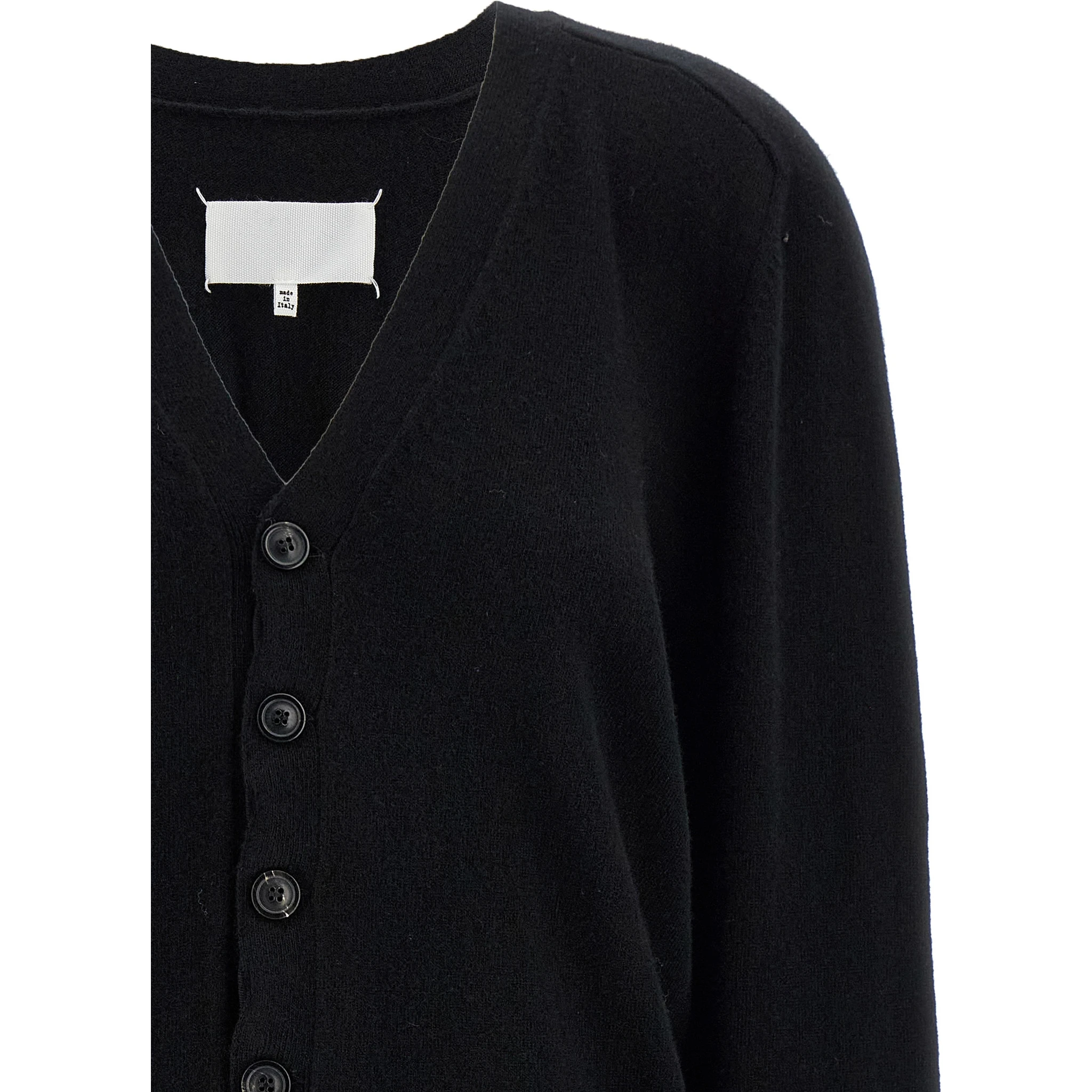 Black Wool Cardigan