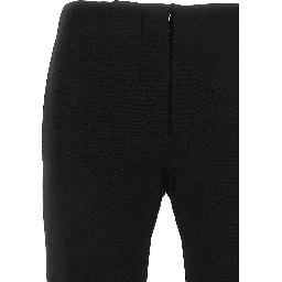 Black Viscose Casual Pants