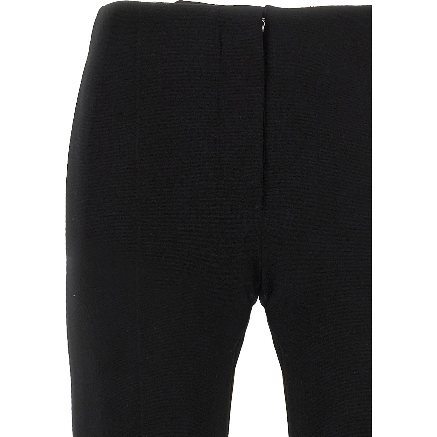 Black Viscose Casual Pants