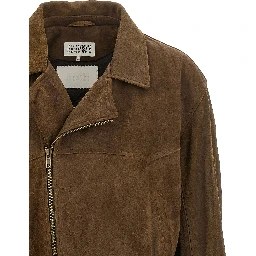 Brown Calfskin Leather Jacket