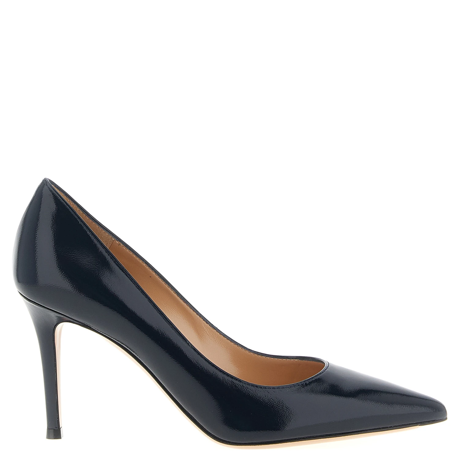Blue Lamb Leather High Heel Pumps