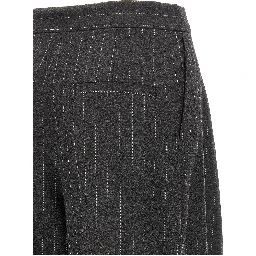 Gray Virgin Wool Dress Pants