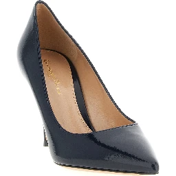 Blue Lamb Leather High Heel Pumps