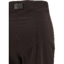 Brown Polyamide Athletic Pants