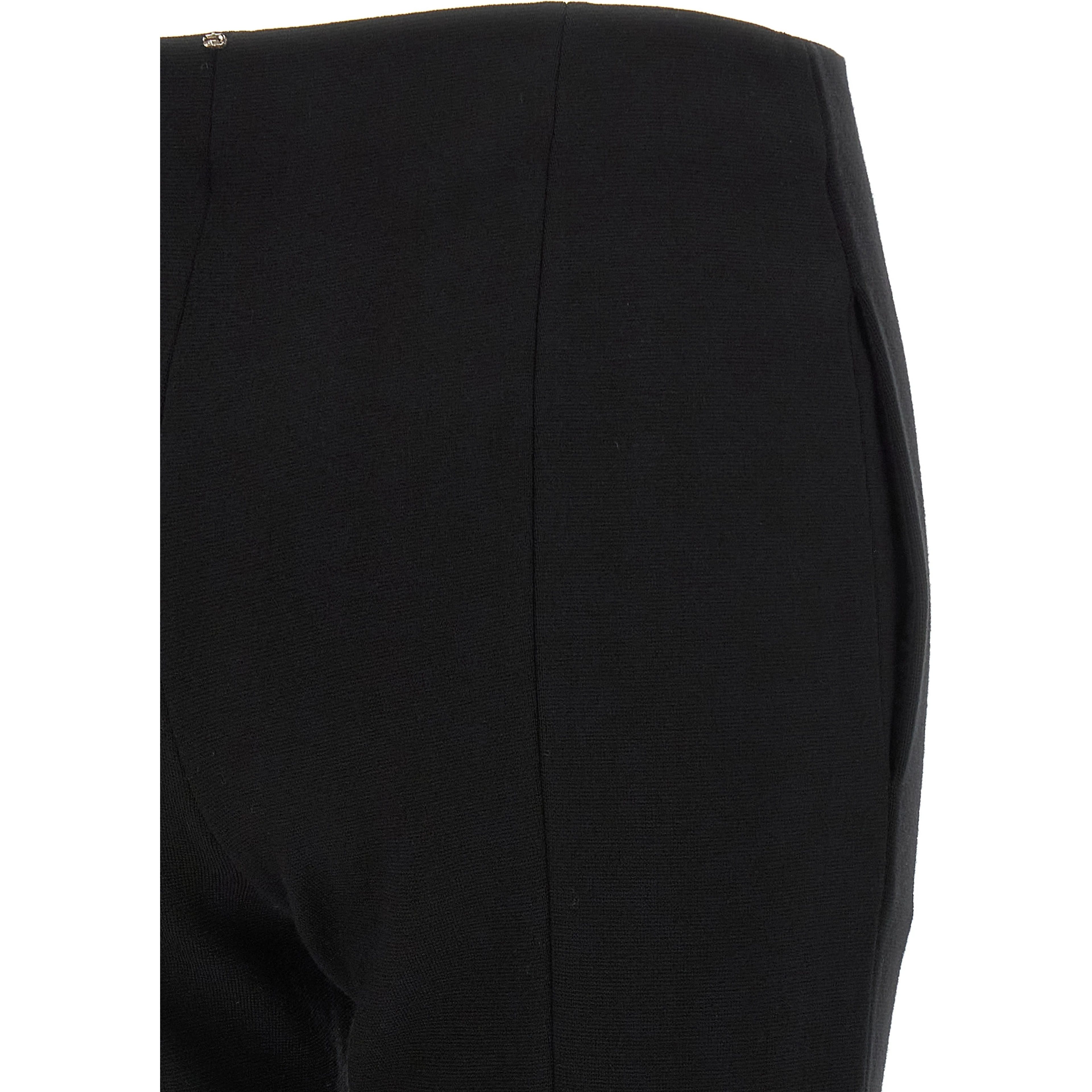 Black Viscose Casual Pants