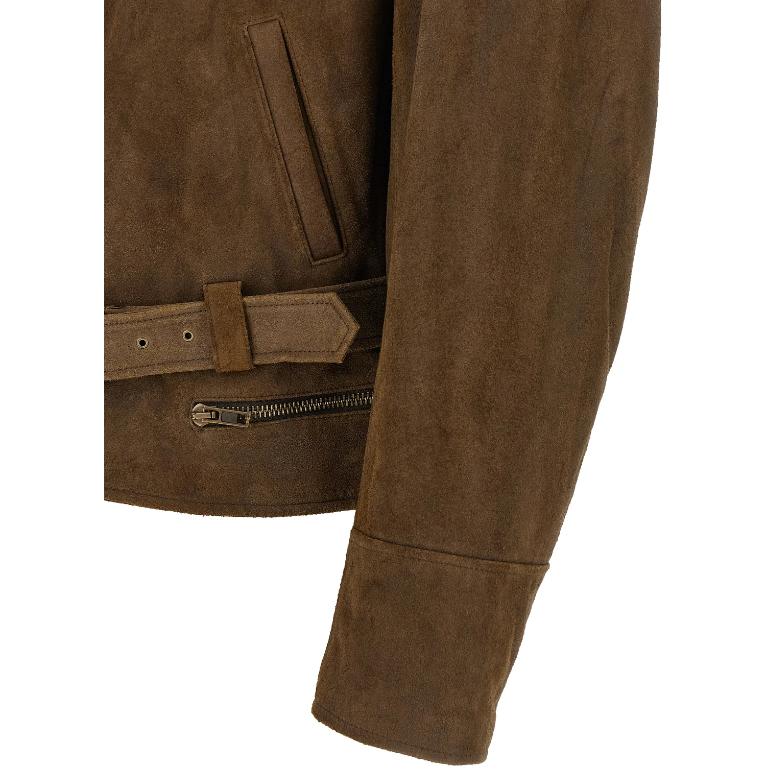 Brown Calfskin Leather Jacket