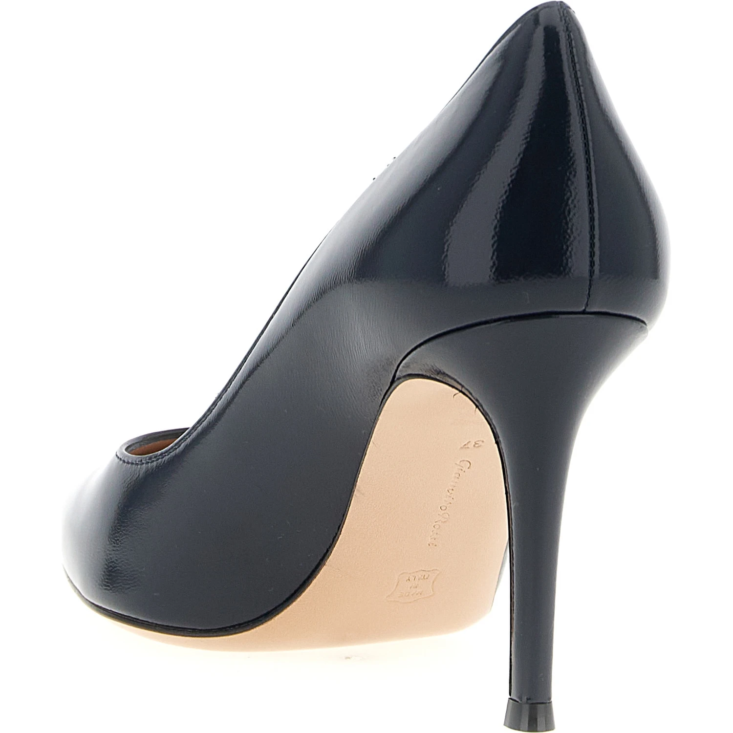 Blue Lamb Leather High Heel Pumps