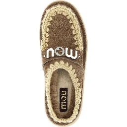 Brown Lambskin Clogs