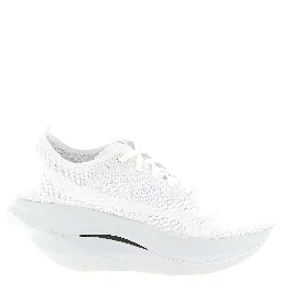 White Synthetic Athletic Sneakers