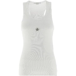 White Lyocell Tank Tops
