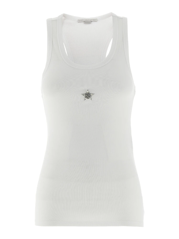 White Lyocell Tank Tops