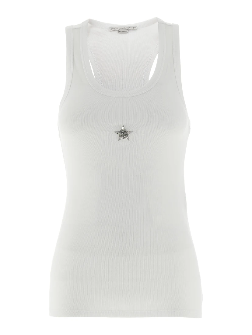White Lyocell Tank Tops