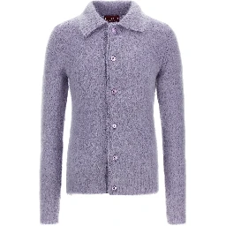 Purple Wool Cardigan