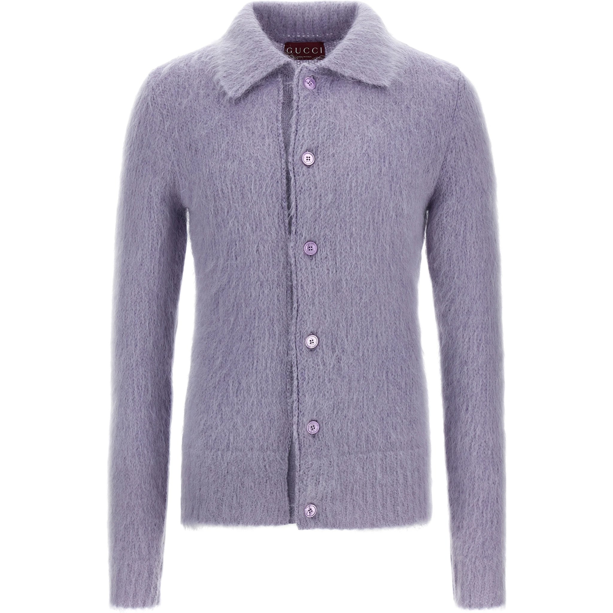 Purple Wool Cardigan