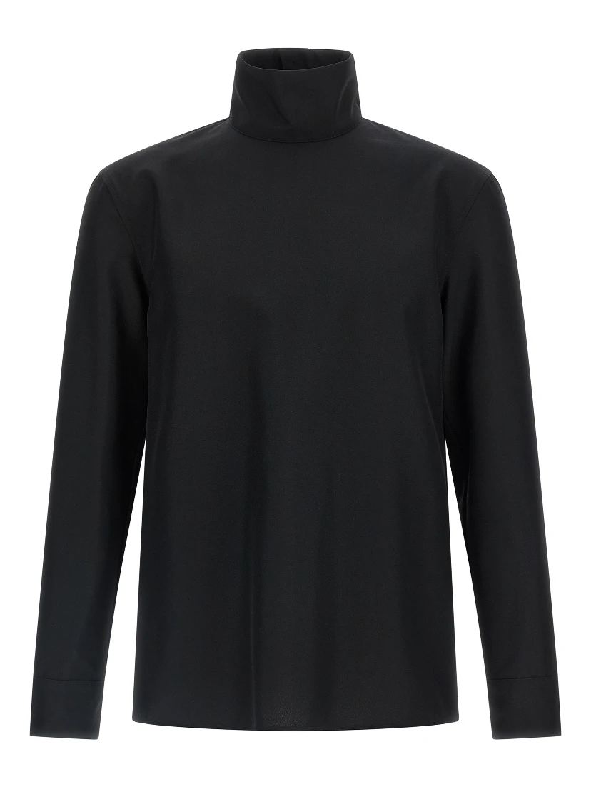 Black Polyester Blouse