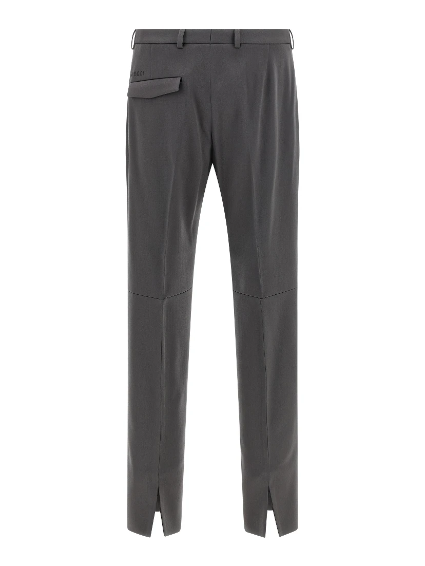 Gray Wool Dress Pants