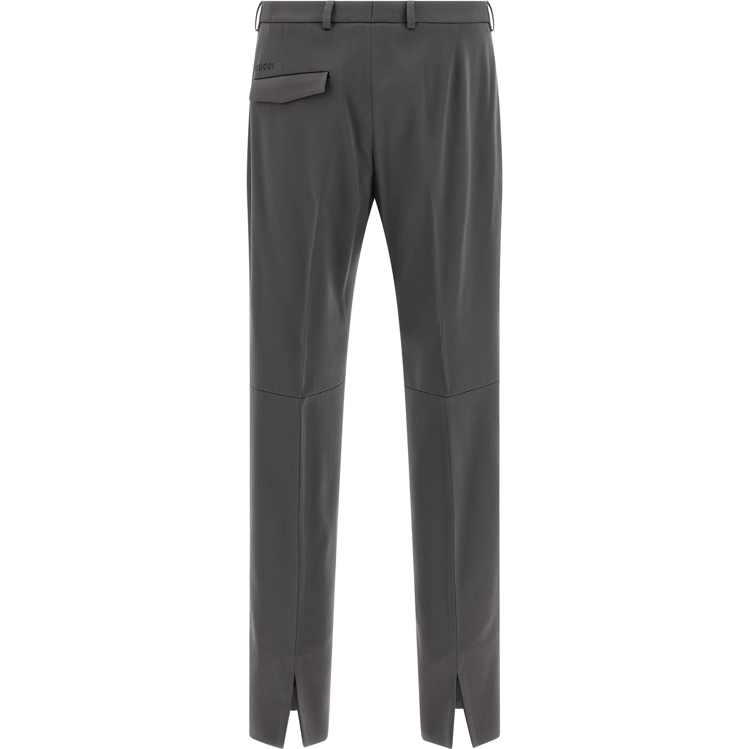 Gray Wool Dress Pants