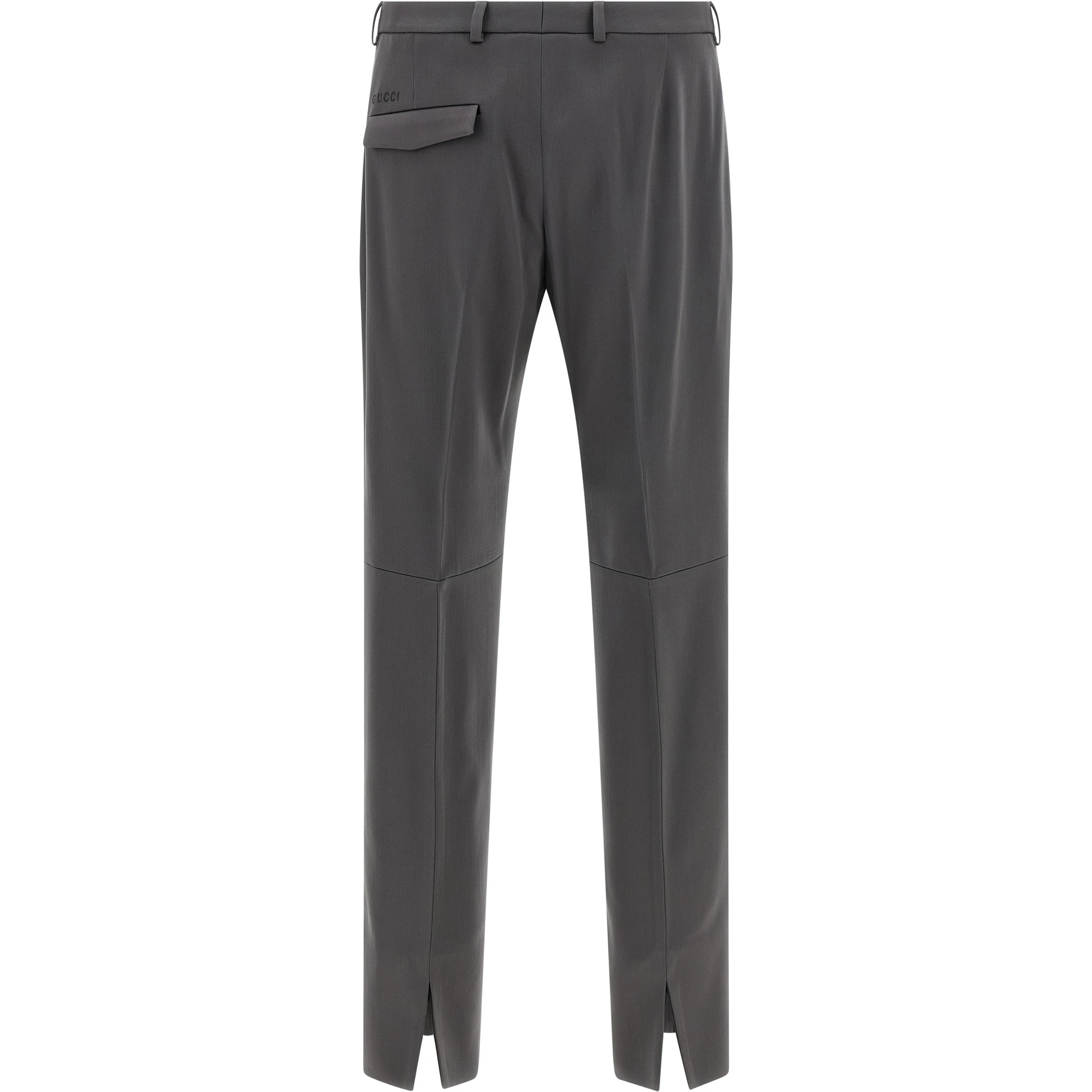 Gray Wool Dress Pants