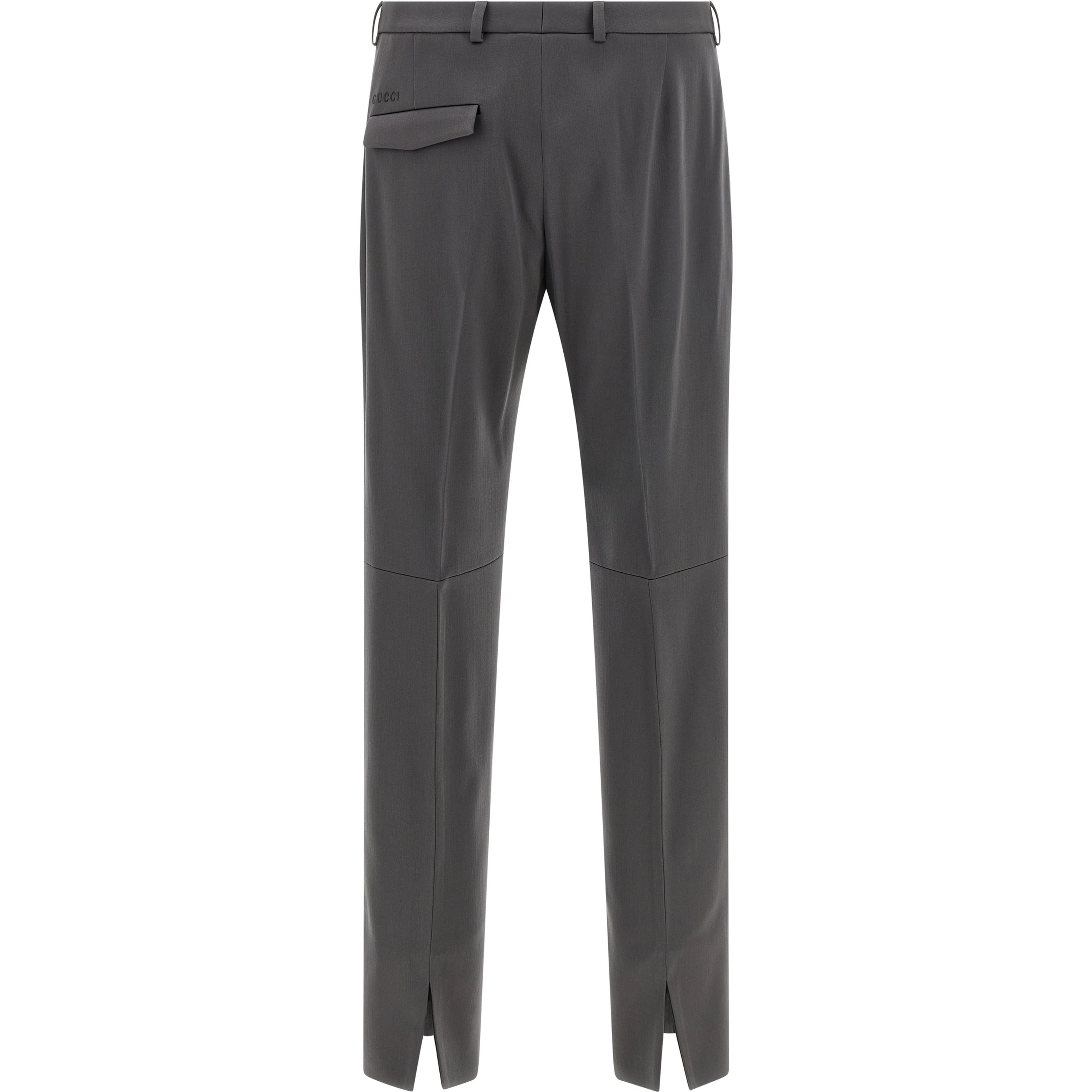 Gray Wool Dress Pants