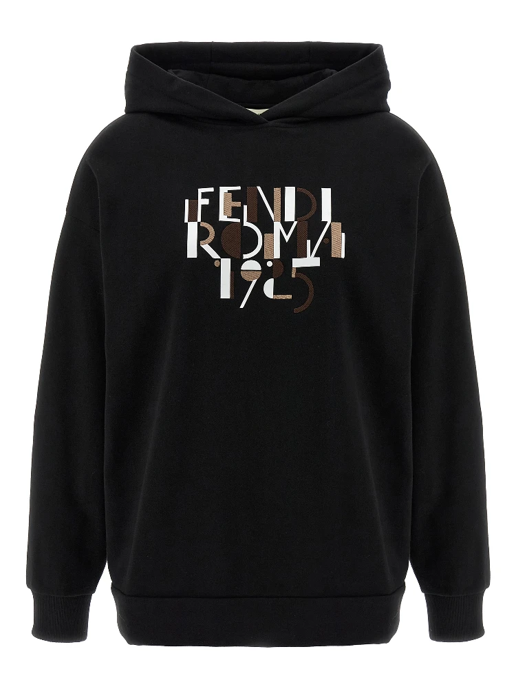 Black Cotton Sweatshirt