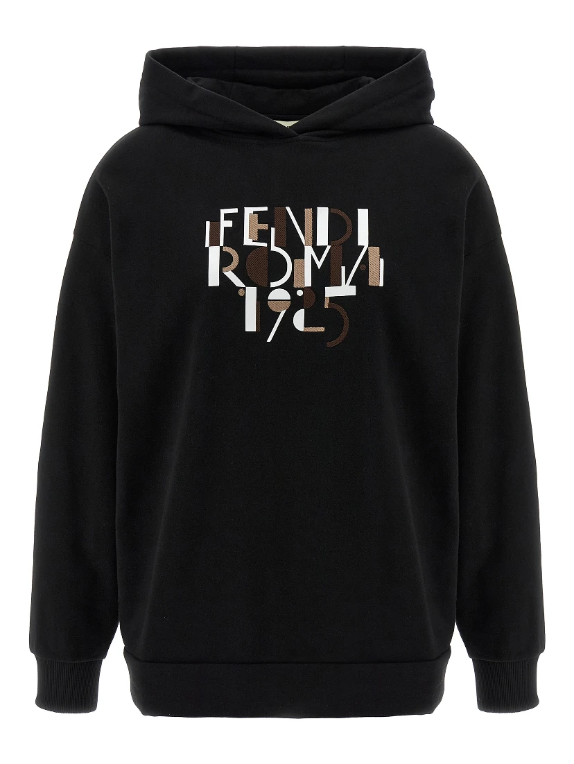 Black Cotton Sweatshirt