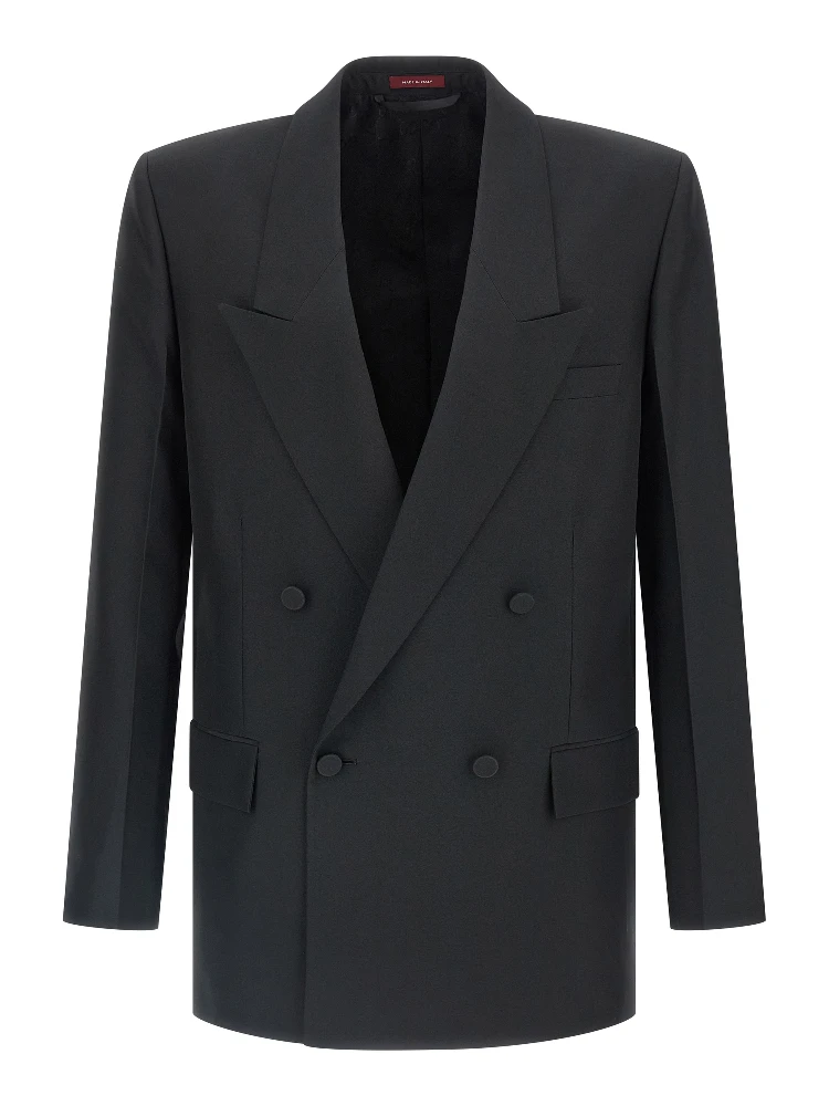 Black Polyester Blazer