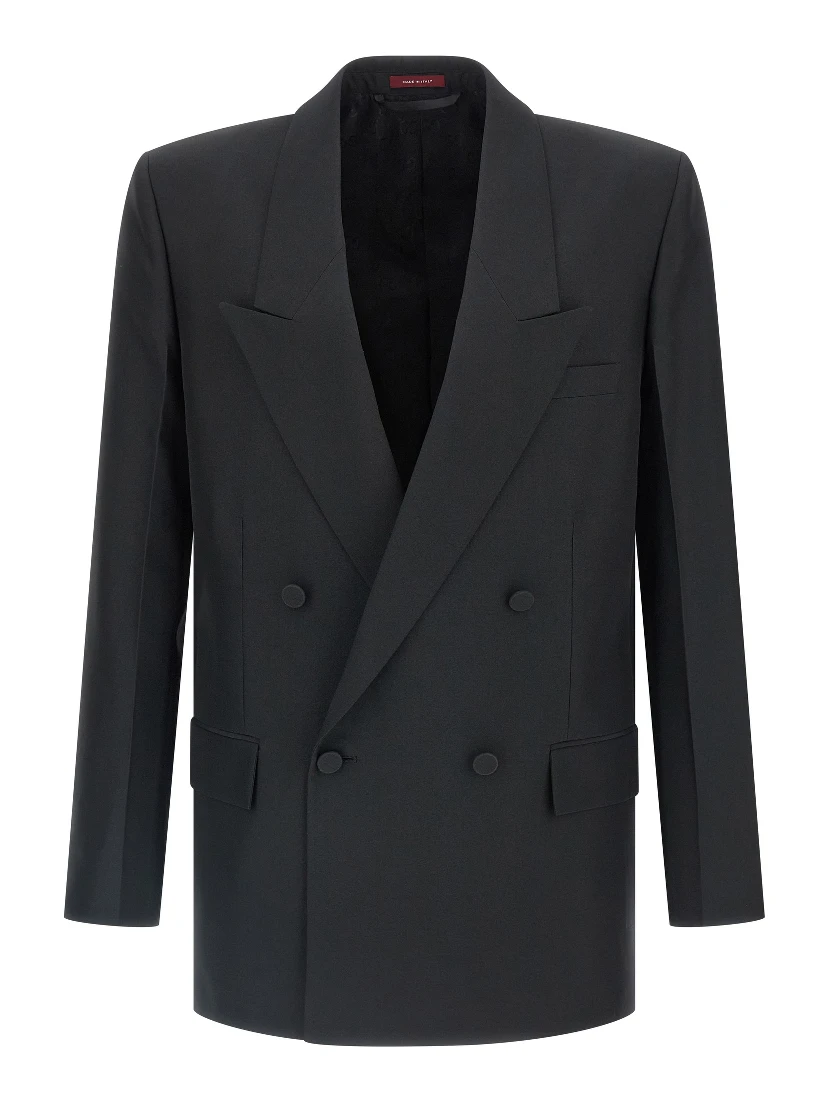 Black Polyester Blazer