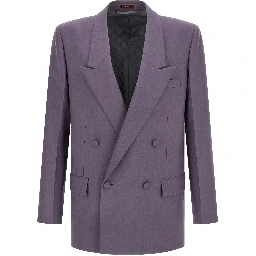 Purple Wool Blazer