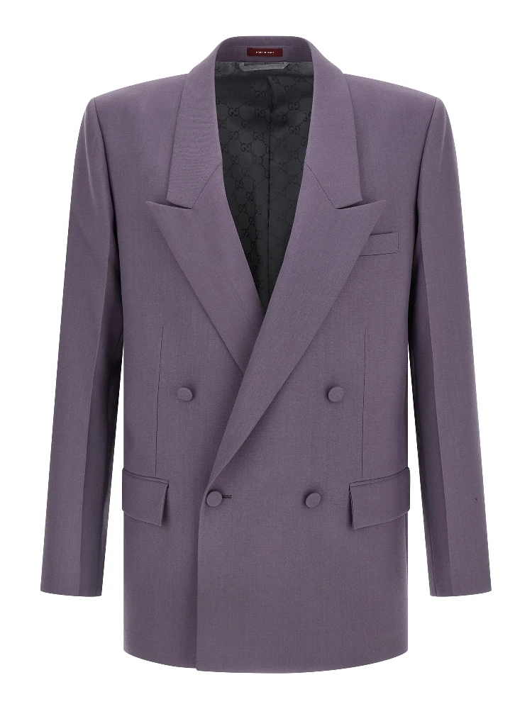Purple Wool Blazer