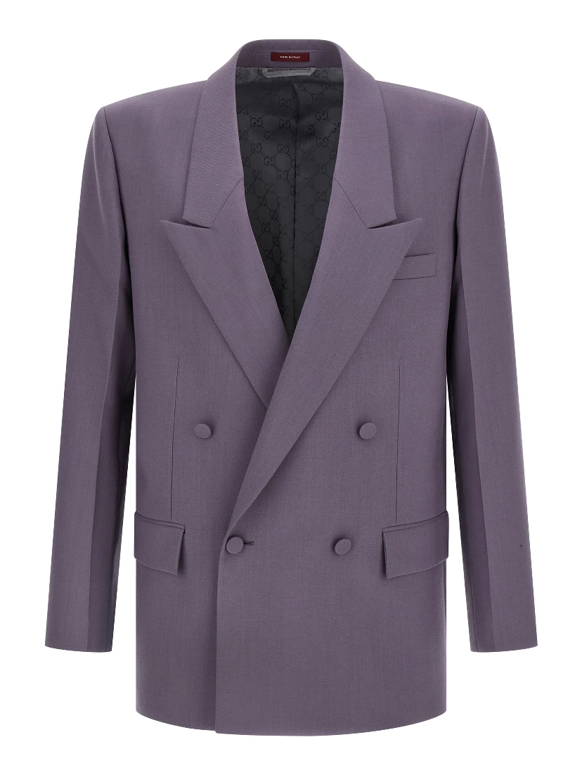 Purple Wool Blazer