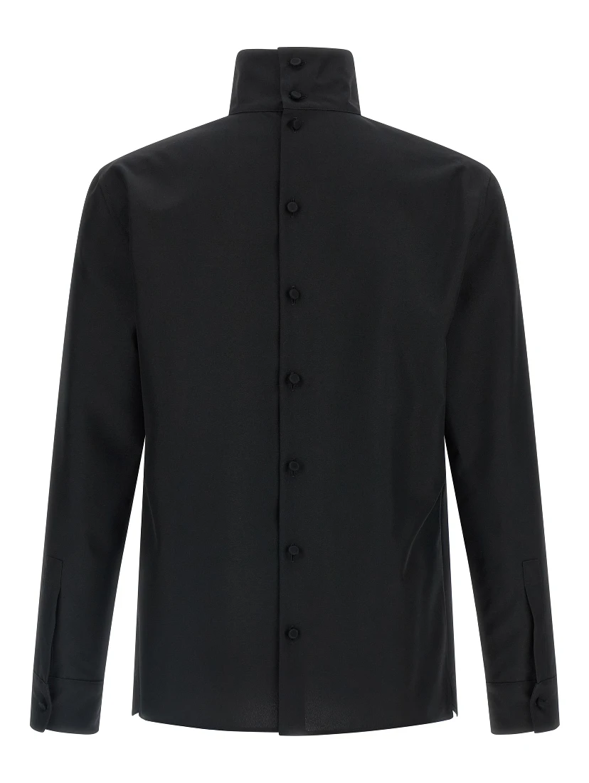 Black Polyester Blouse