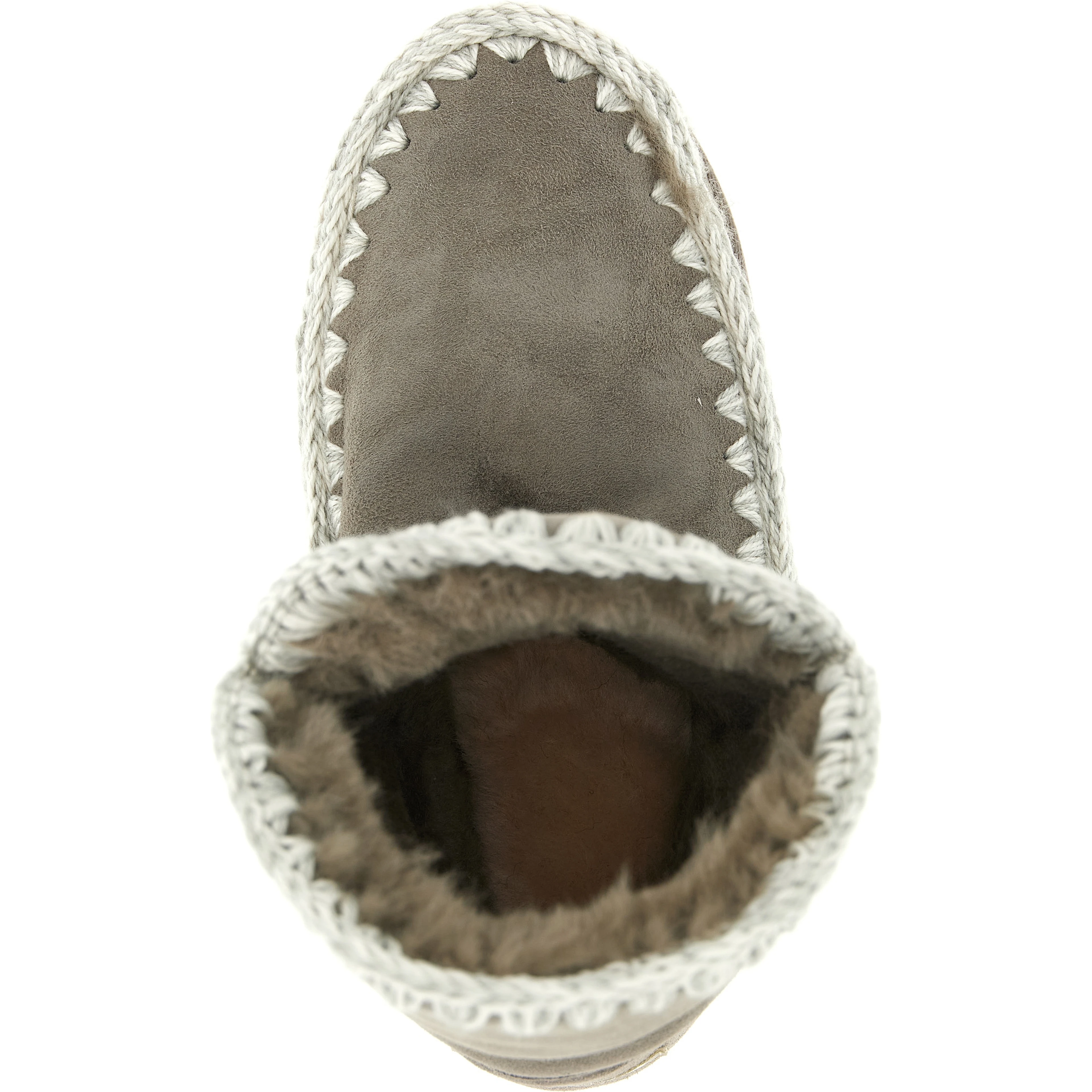 Gray Lambskin Ankle Boots