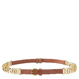 Brown Calfskin Regular Belt
