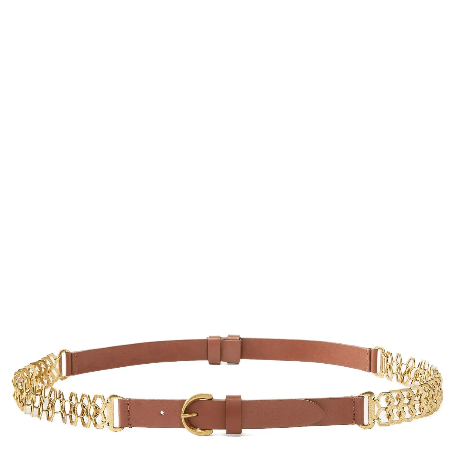 Brown Calfskin Regular Belt