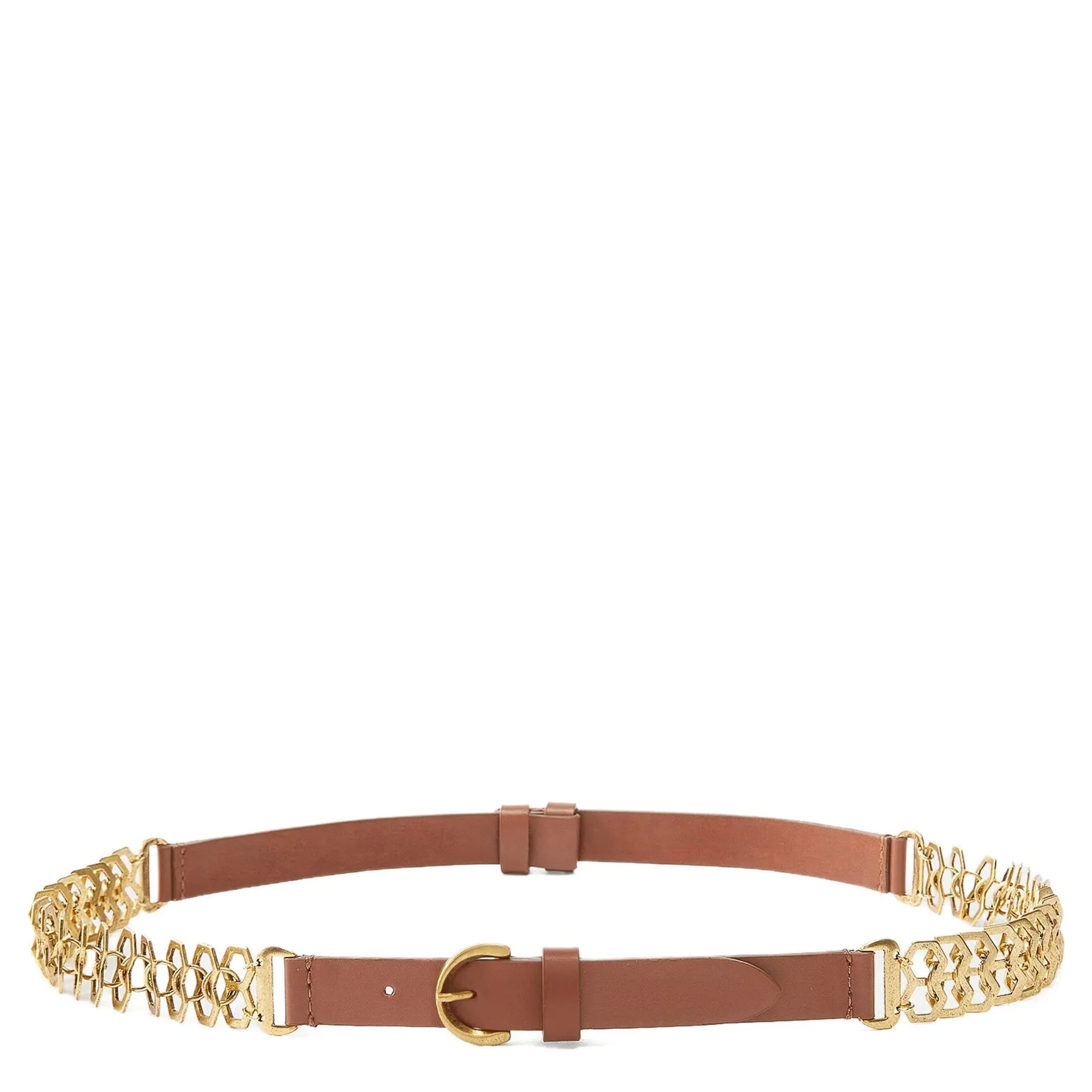 Brown Calfskin Regular Belt