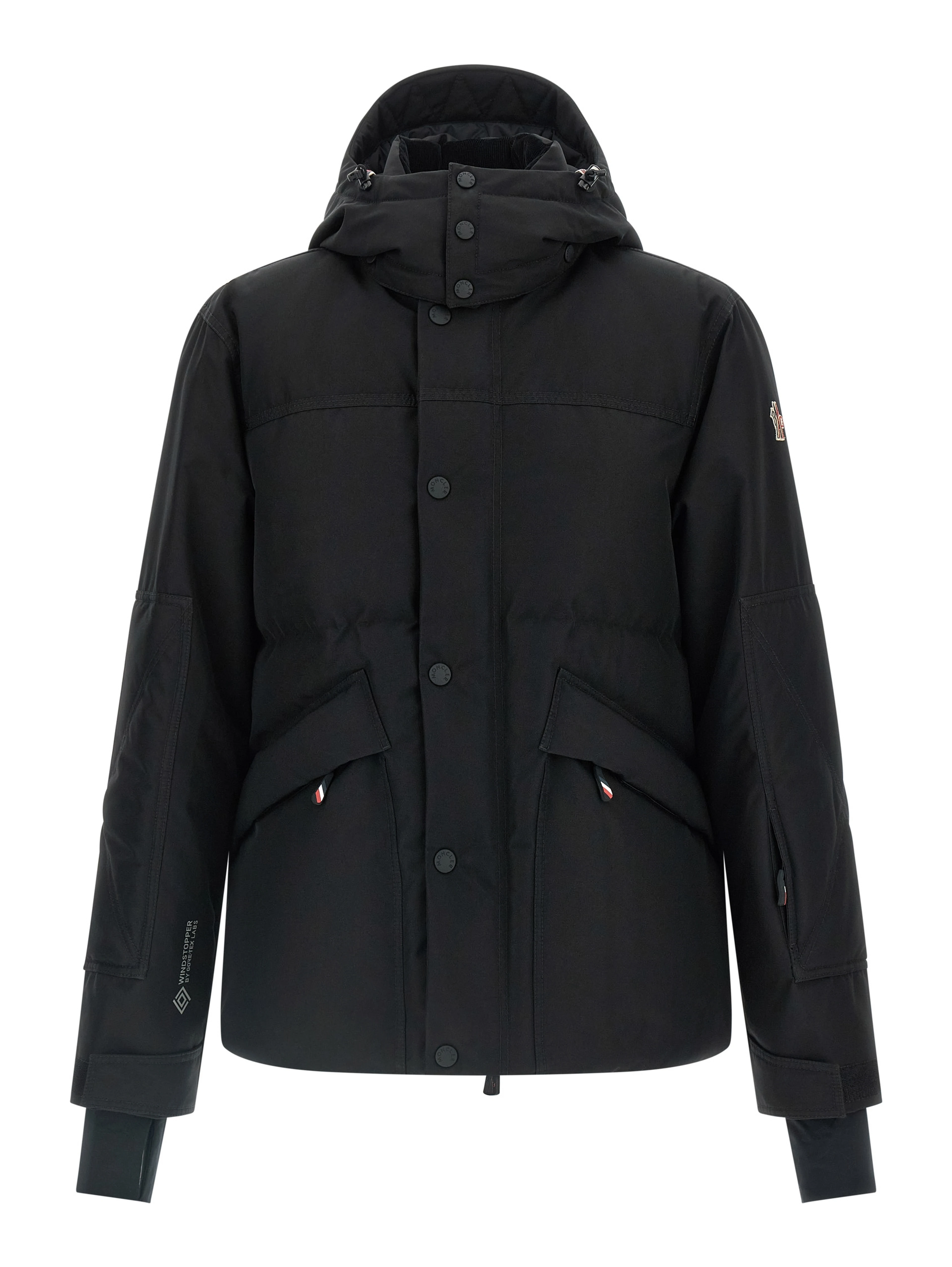 Black Polyester Shell Jacket