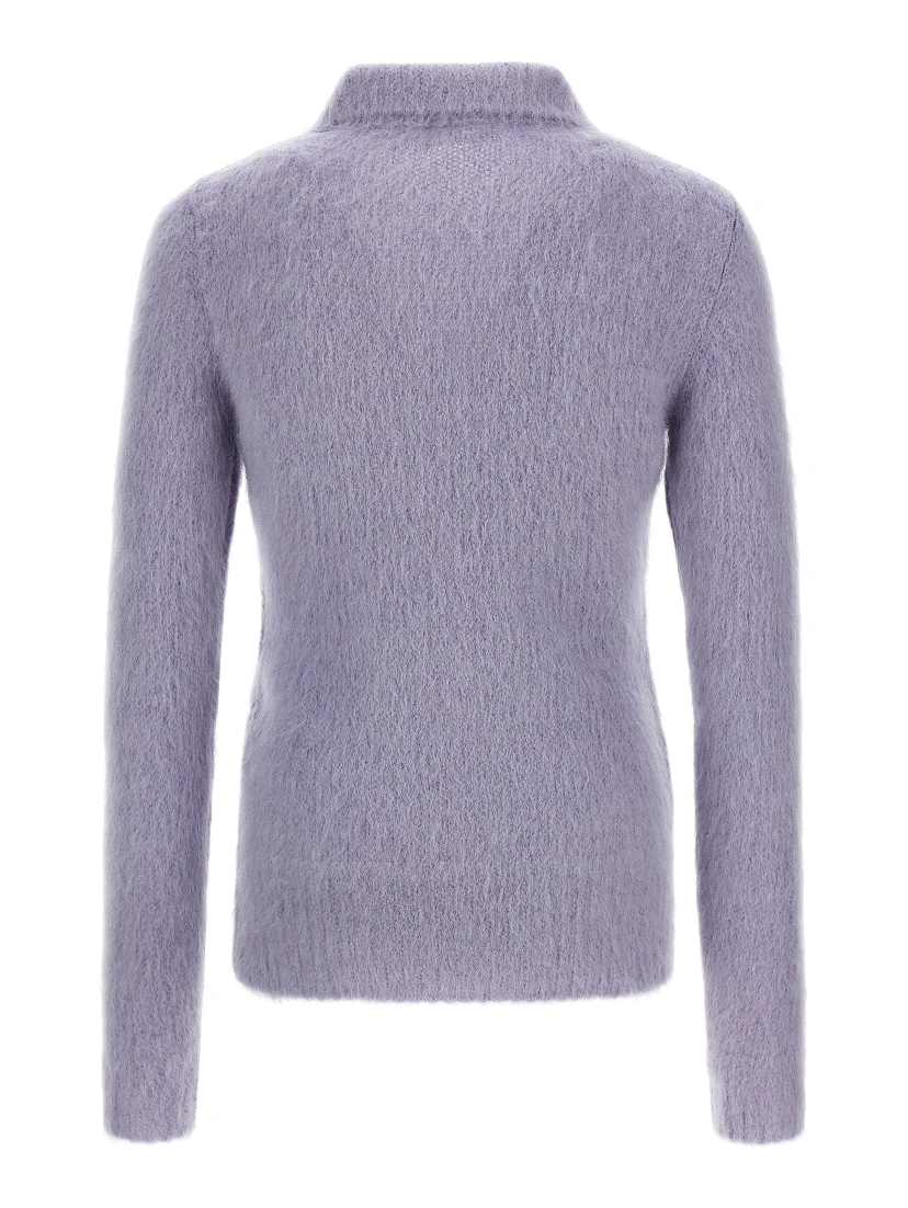 Purple Wool Cardigan