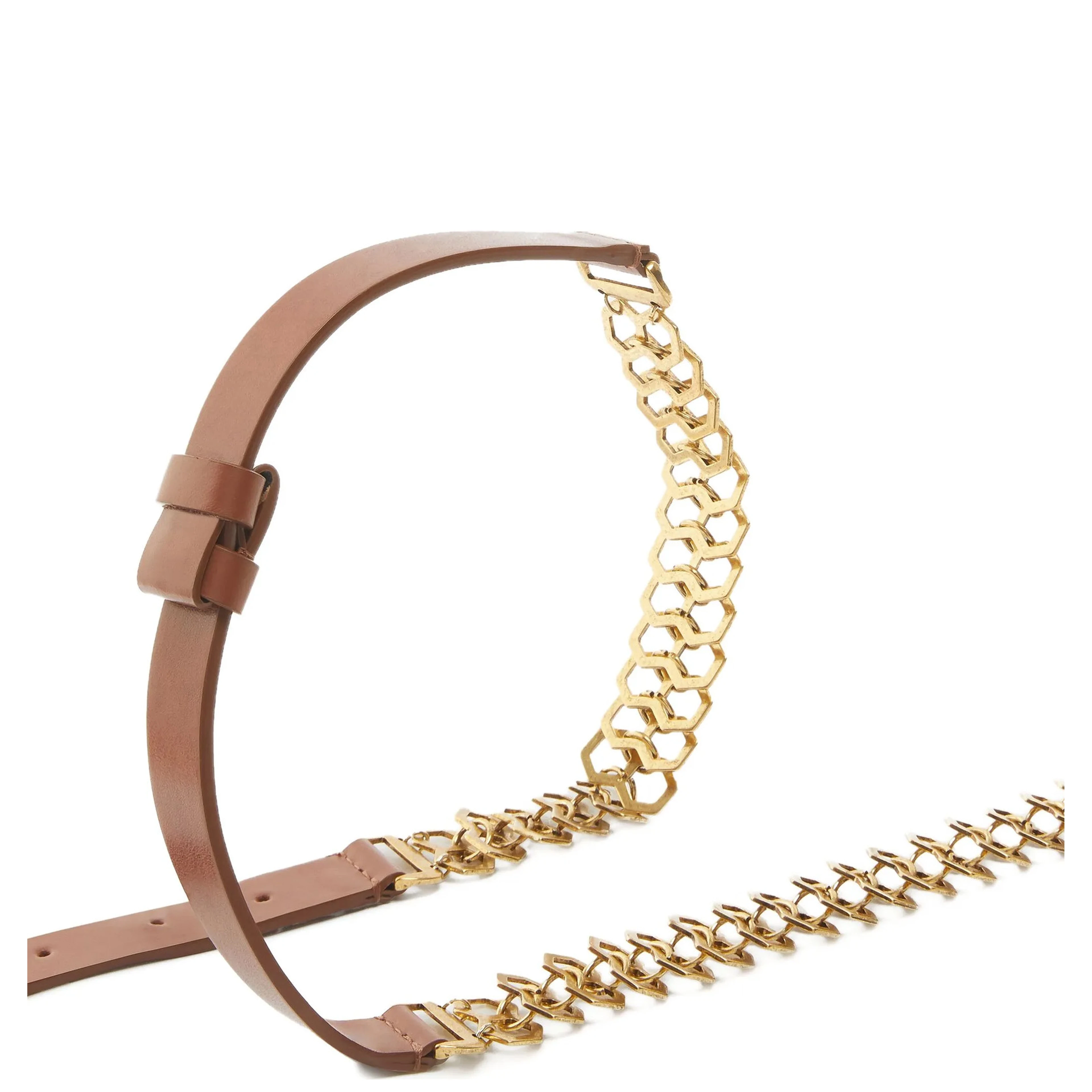 Brown Calfskin Regular Belt