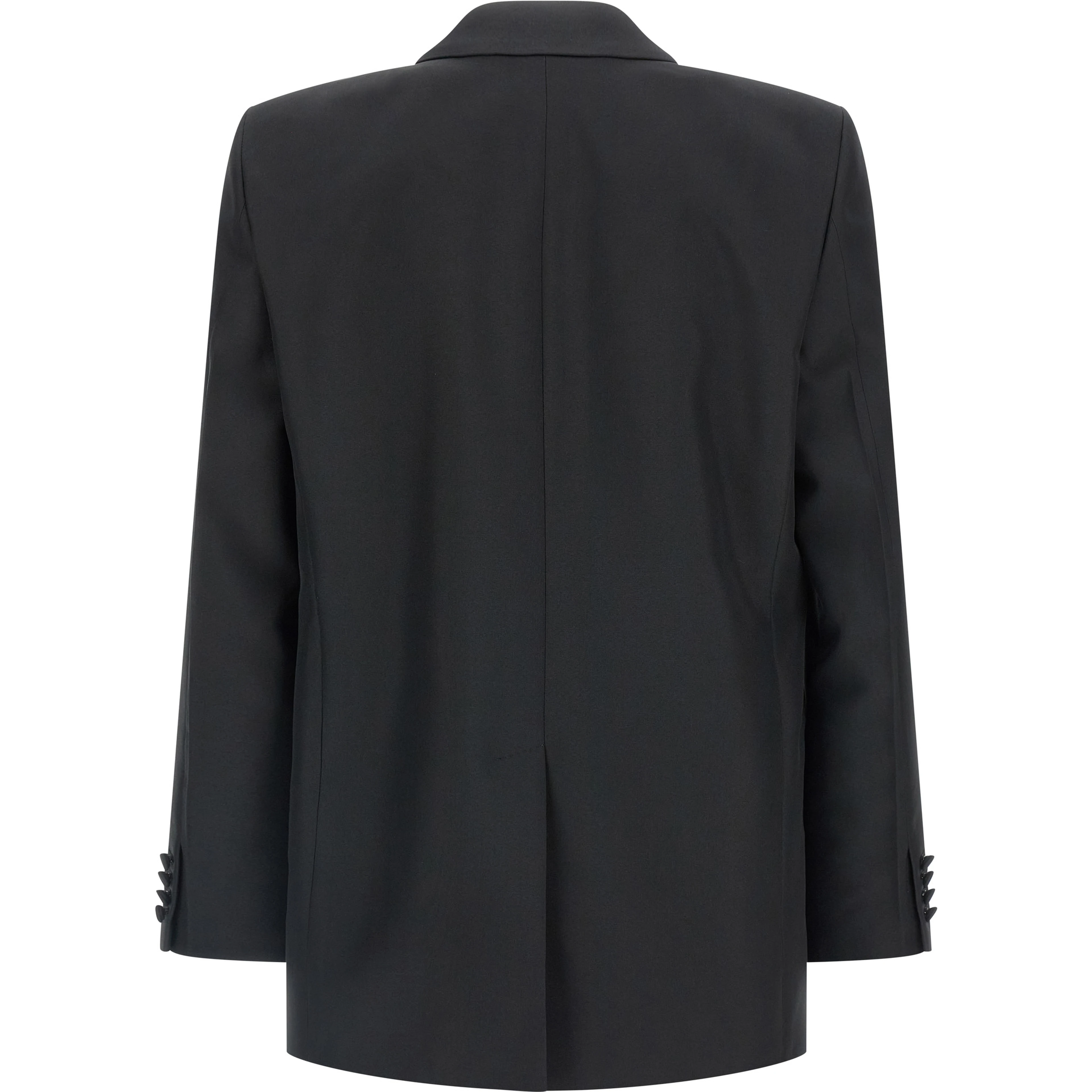 Black Polyester Blazer