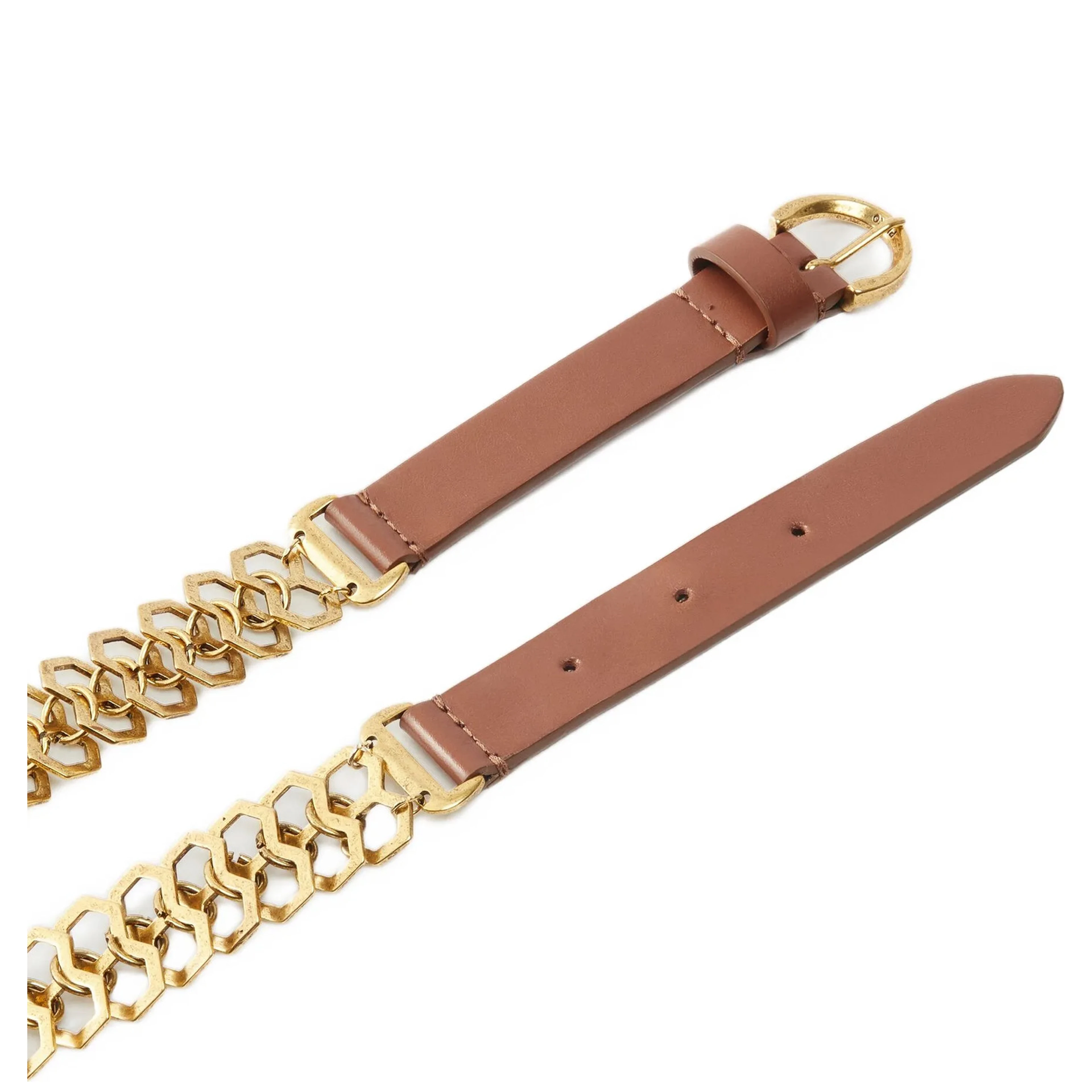 Brown Calfskin Regular Belt