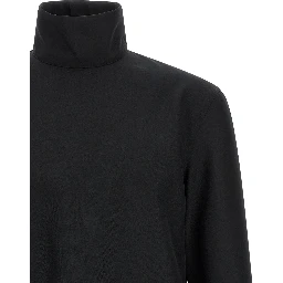 Black Polyester Blouse