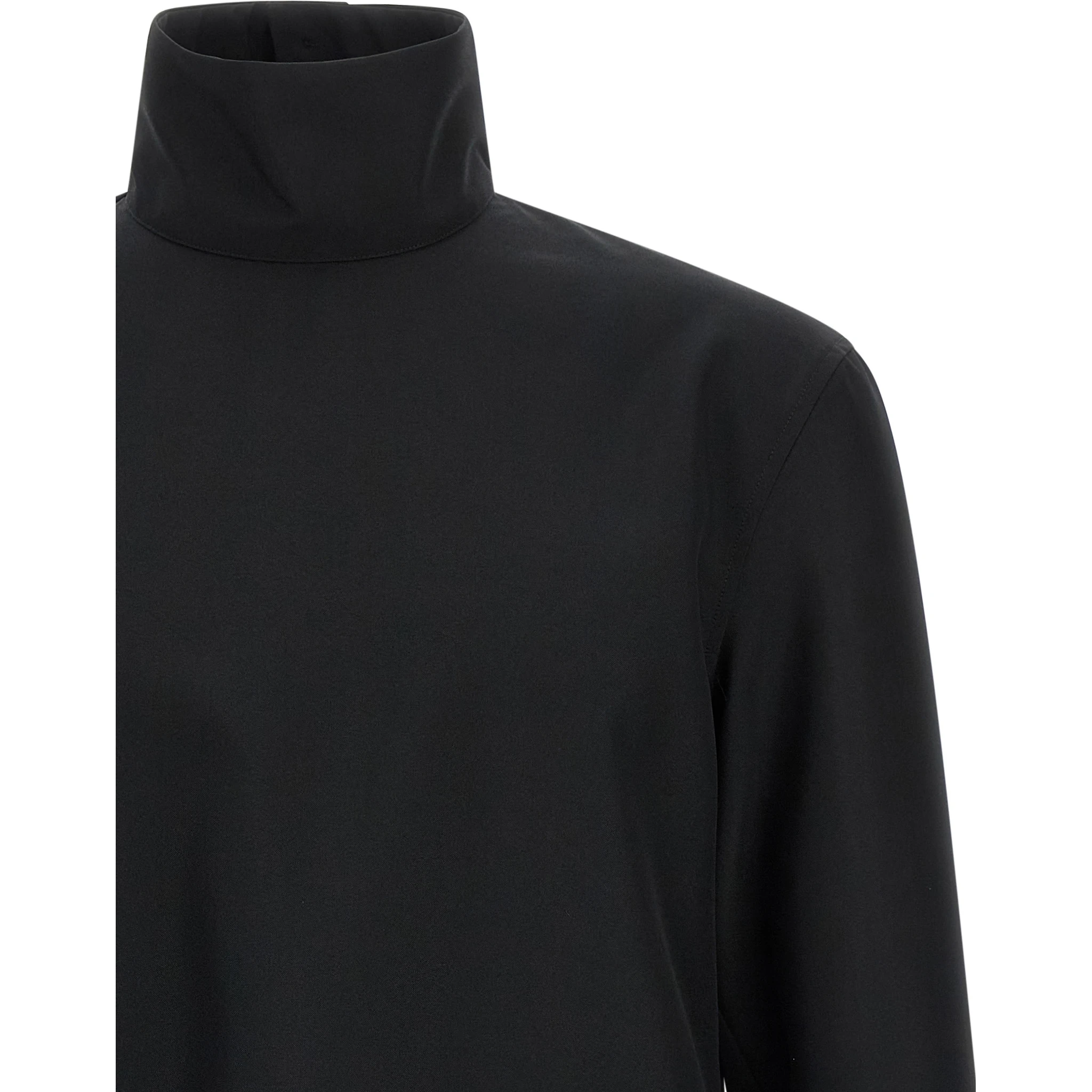 Black Polyester Blouse