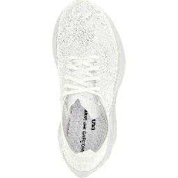 White Synthetic Athletic Sneakers
